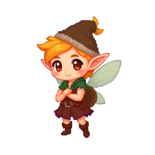 Pixie #9987 — pixel art pixie, Forest Scout